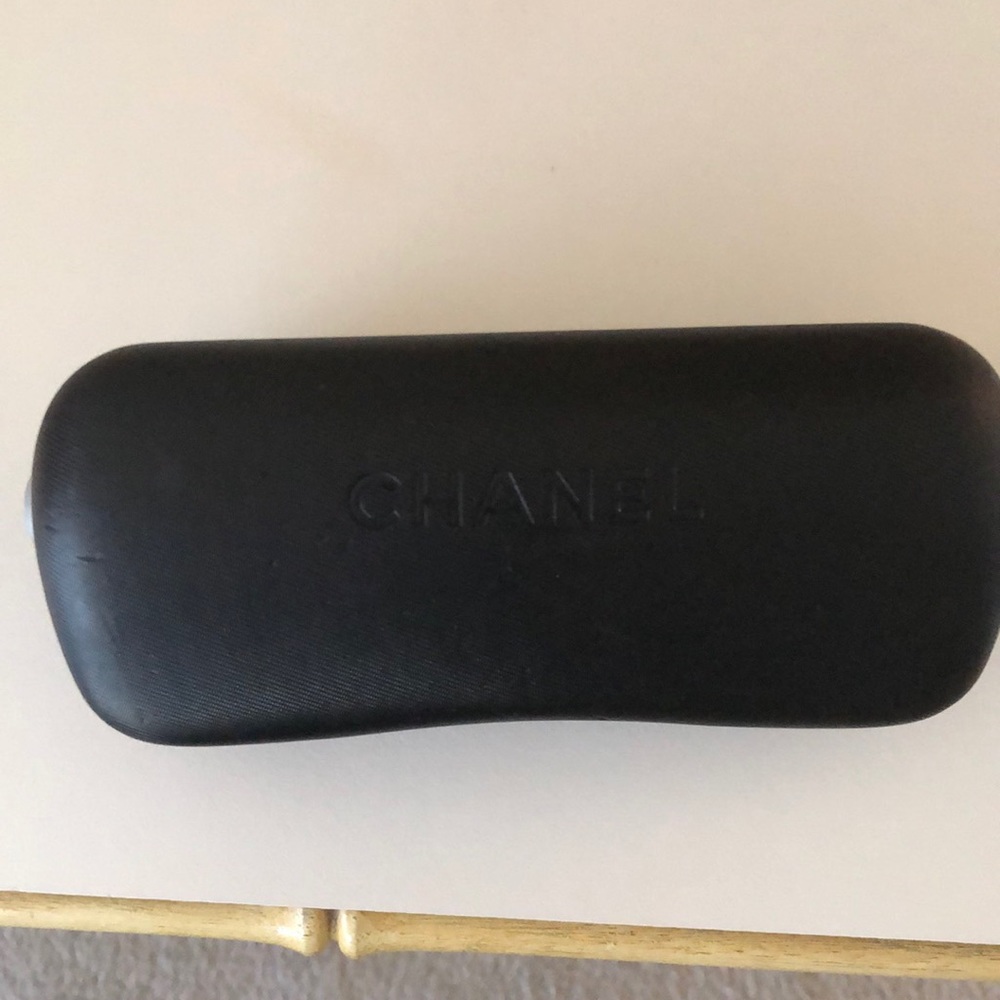 Authentic Chanel black mother of pearl sunglasses